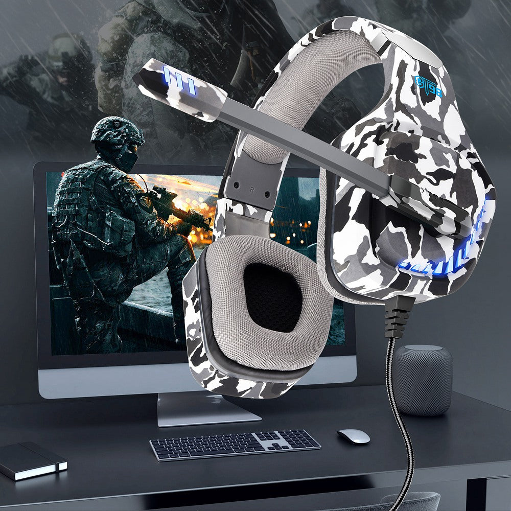 OVLENG GT98 E-sports LED Light Headset Over-ear Gaming Earphone 2x3.5mm+USB Wired Headphone with Noise Reduction Microphone OVLENG GT98 E-sports LED Light Headset Over-ear Gaming Earphone 2x3.5mm+USB Wired Headphone with Noise Reduction Microphone